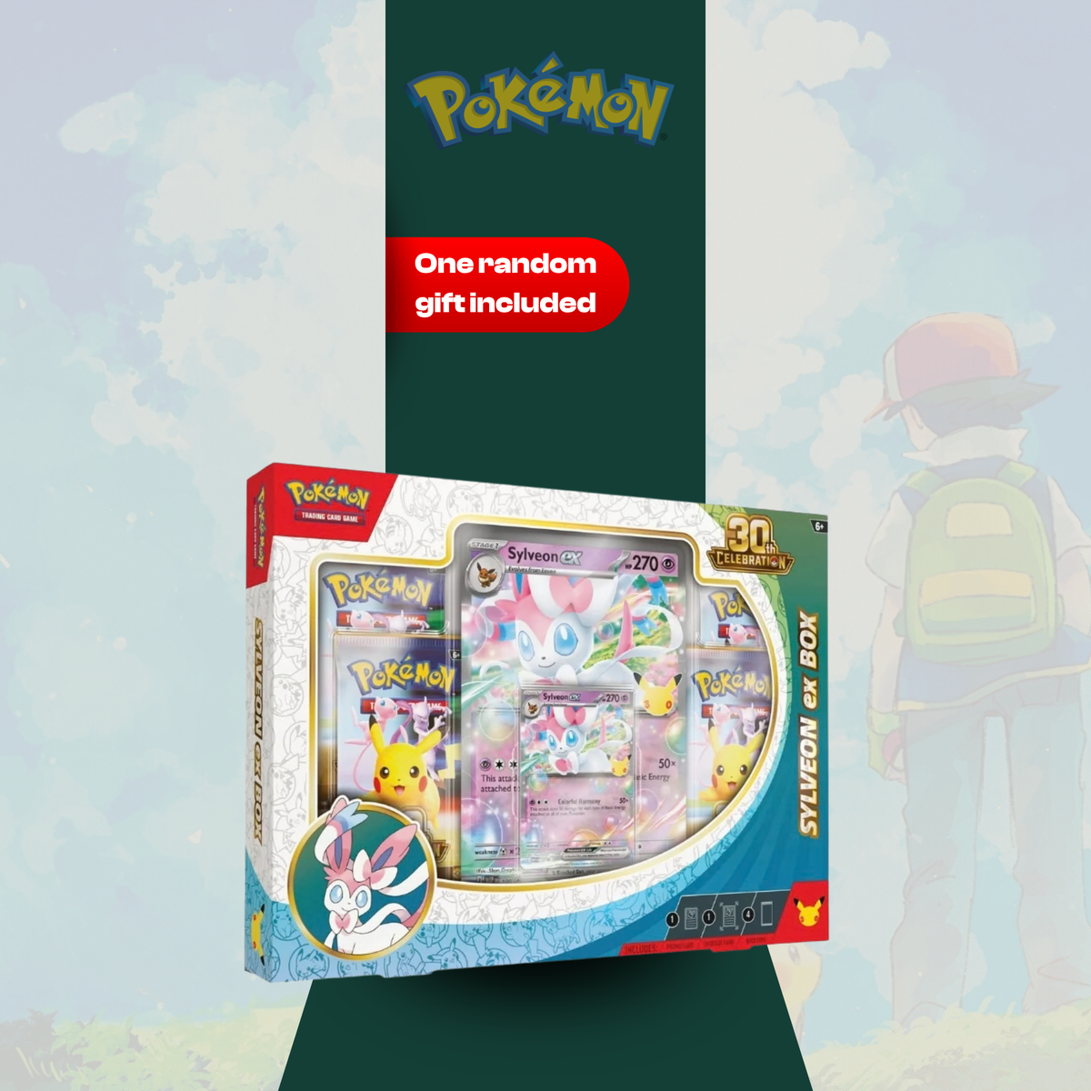 PRE ORDER Pokémon TCG: 30TH Sylveon EX Box