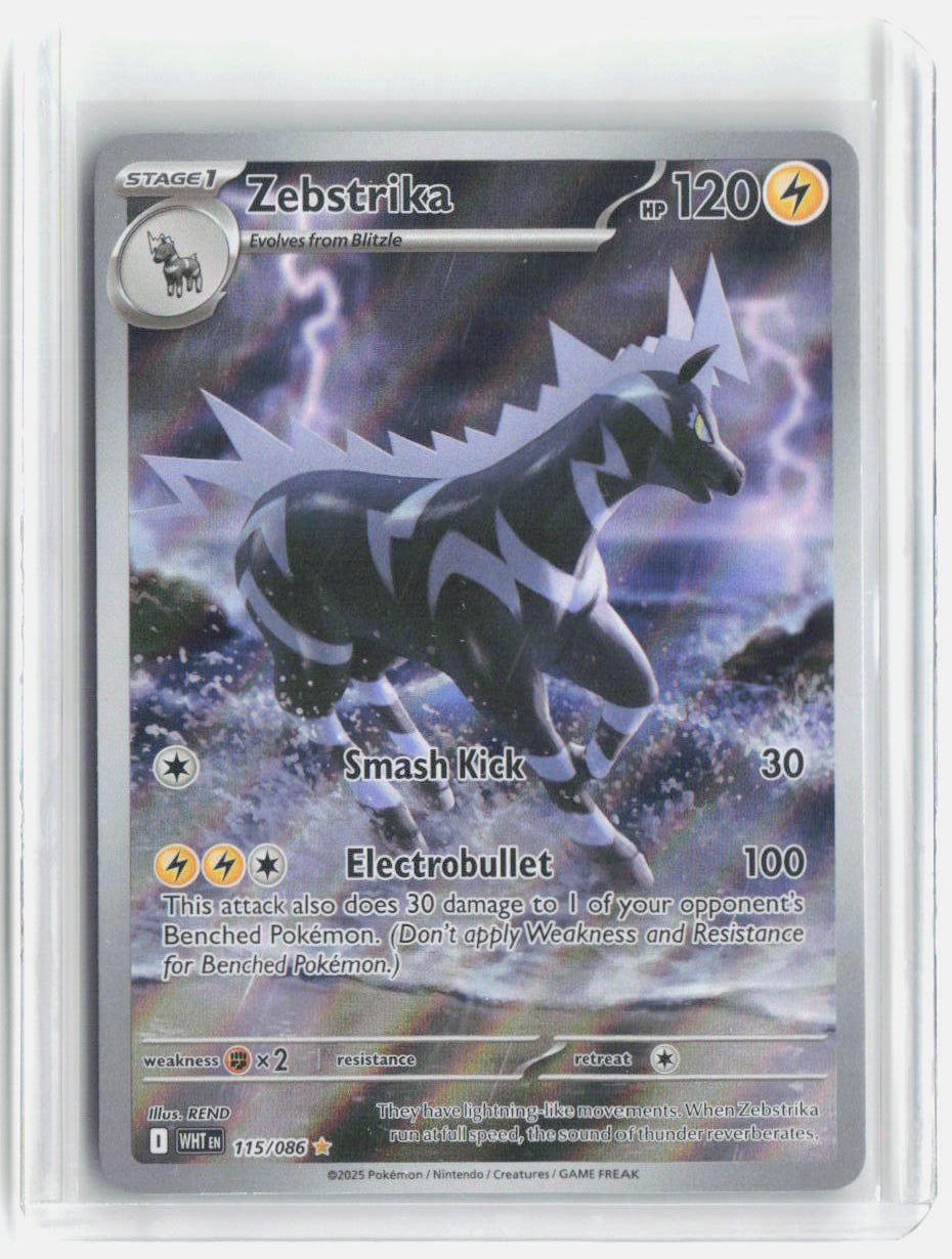 Zebstrika Holo Illustration Rare SV: White Flare 115/086 NM