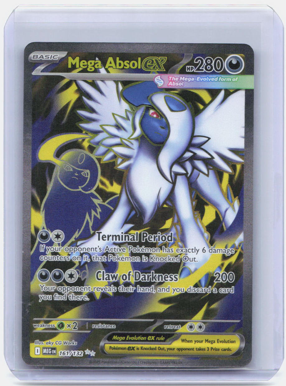 Mega Absol ex Holo Ultra Rare ME01: Mega Evolution 161/132 NM