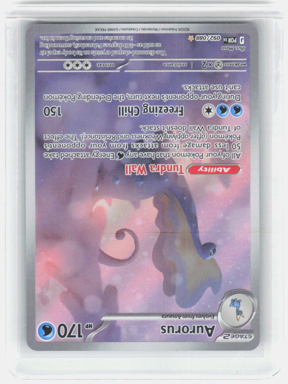 Aurorus Holo Illustration Rare ME03: Perfect Order 092/088 NM