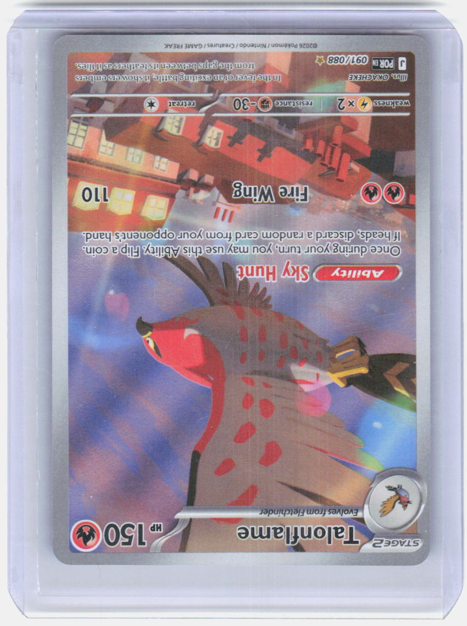 Talonflame Holo Illustration Rare ME03: Perfect Order 091/088 NM