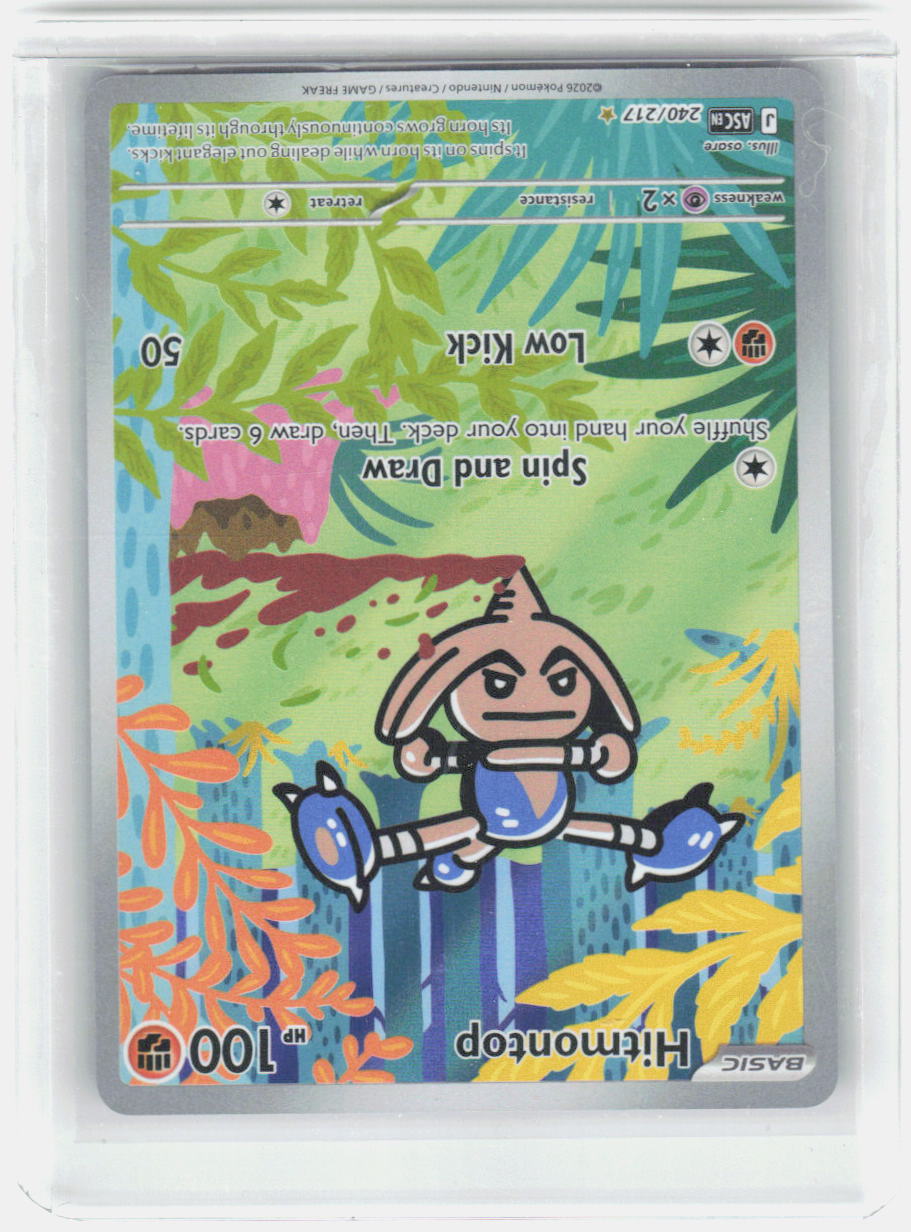 Hitmontop Holo Illustration Rare ME: Ascended Heroes 240/217 NM