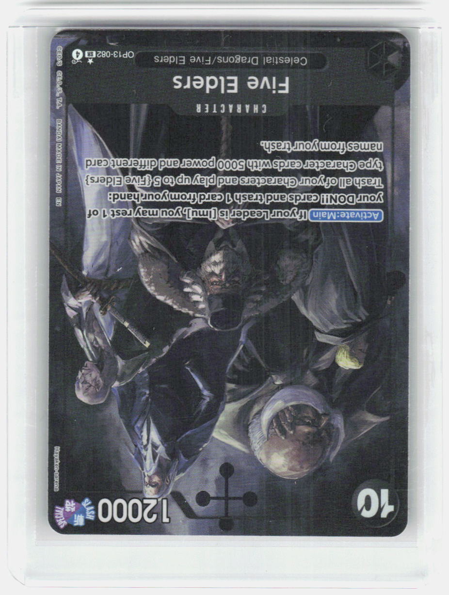 Five Elders (Alternate Art) Foil SR Carrying On His Will OP13-082 NM