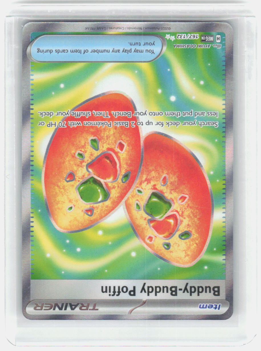 Buddy-Buddy Poffin Holo Ultra Rare ME01: Mega Evolution 167/132 NM