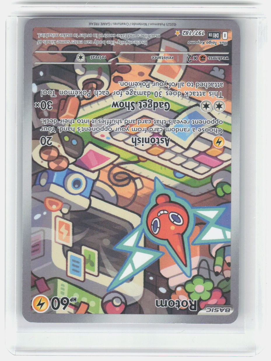 Rotom Holo Illustration Rare SV10: Destined Rivals 197/182 NM