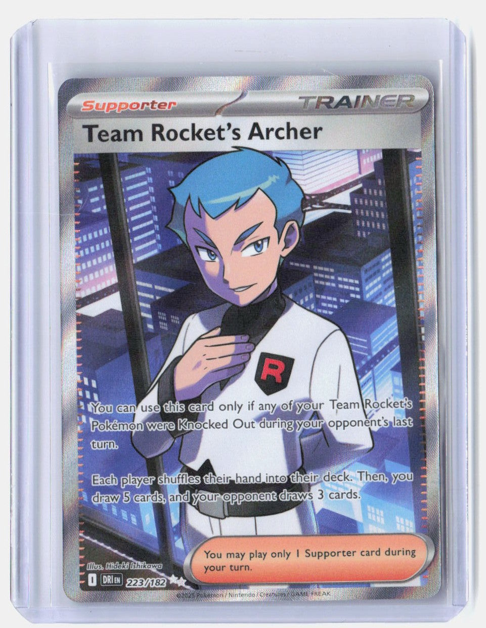 Team Rocket's Archer Holo Ultra Rare SV10: Destined Rivals 223/182 NM