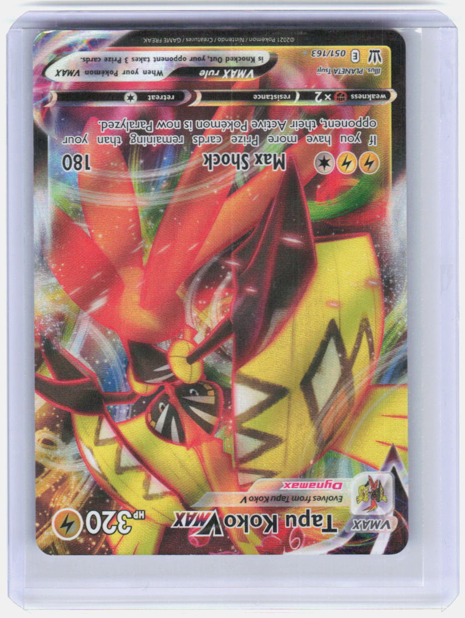 Tapu Koko VMAX Holo Ultra Rare SWSH05: Battle Styles 051/163 NM