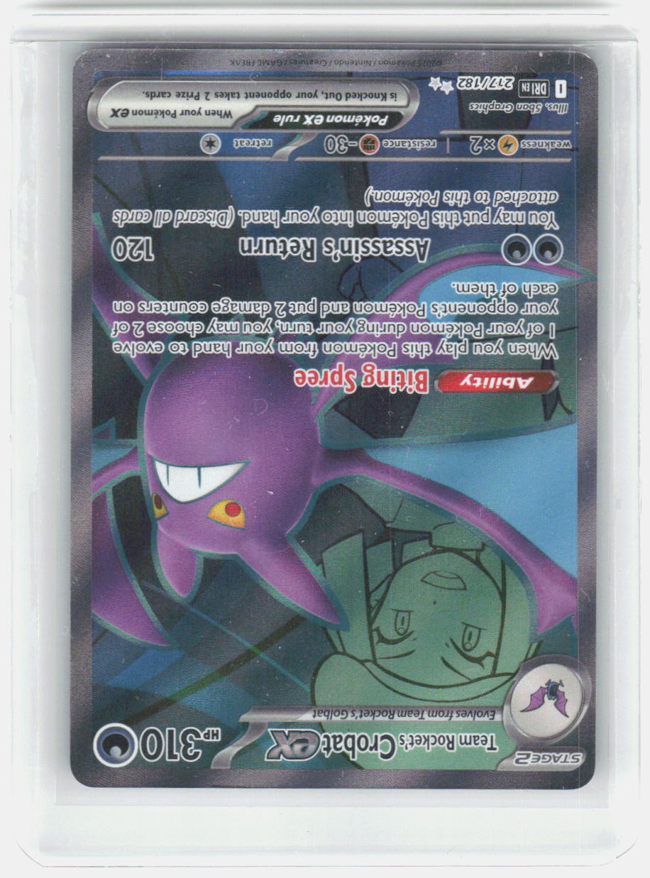 Team Rocket's Crobat ex - Holo Ultra Rare SV10: Destined Rivals 217/182 NM
