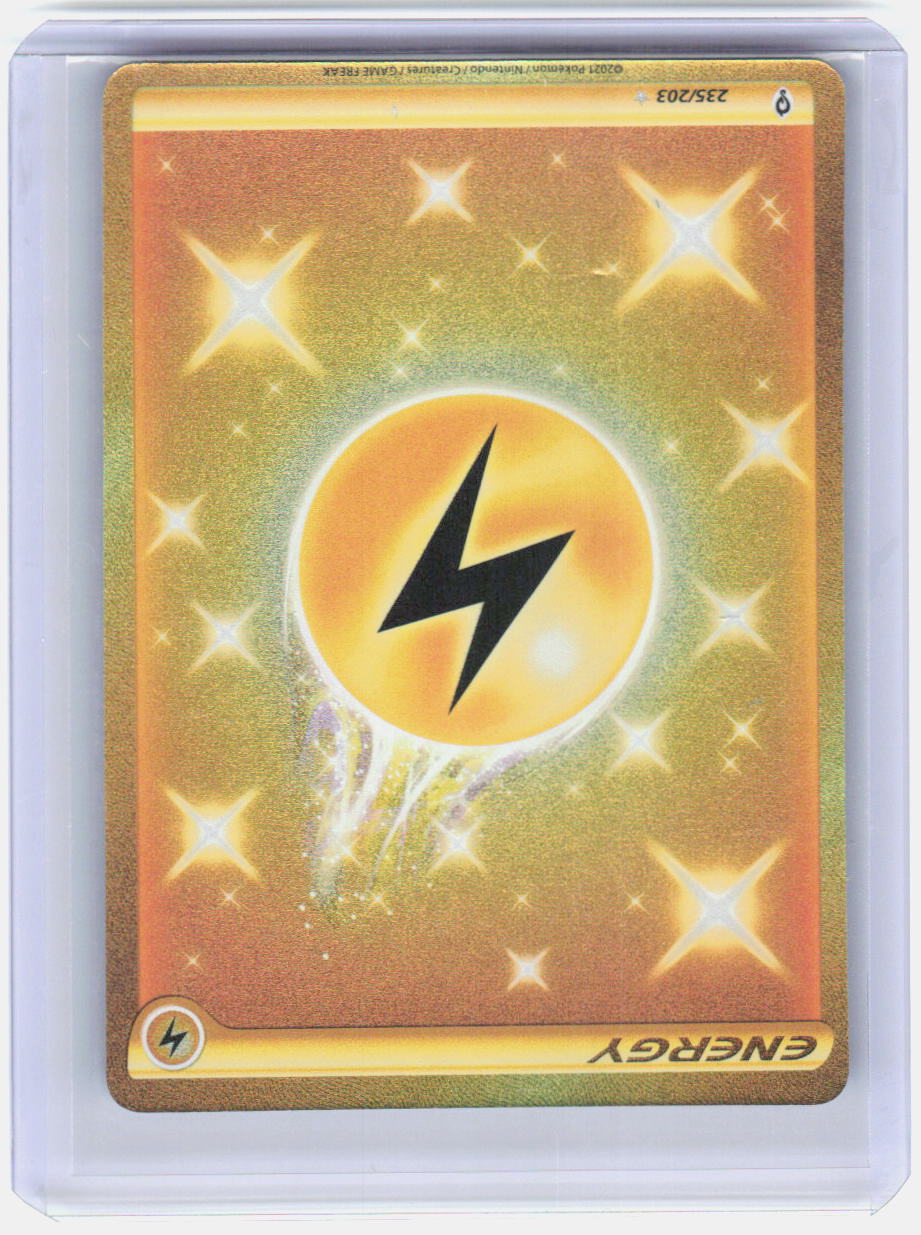 Lightning Energy (Secret) Holo Secret Rare SWSH07: Evolving Skies 235/203 NM