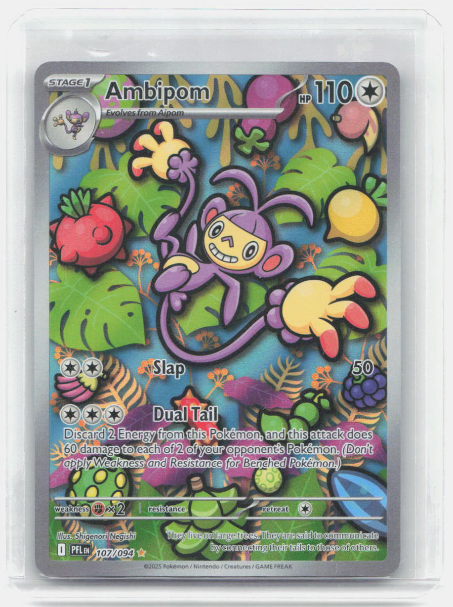 Ambipom Holo Illustration Rare ME02: Phantasmal Flames 107/094 NM