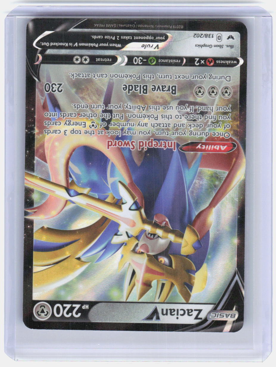 Zacian V Holo Ultra Rare SWSH01: Sword & Shield Base Set 138/202 NM