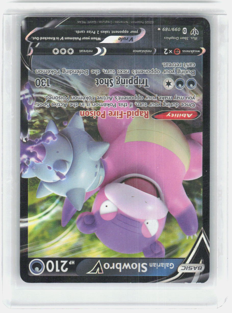 Galarian Slowbro V Holo Ultra Rare SWSH03: Darkness Ablaze 099/189 NM