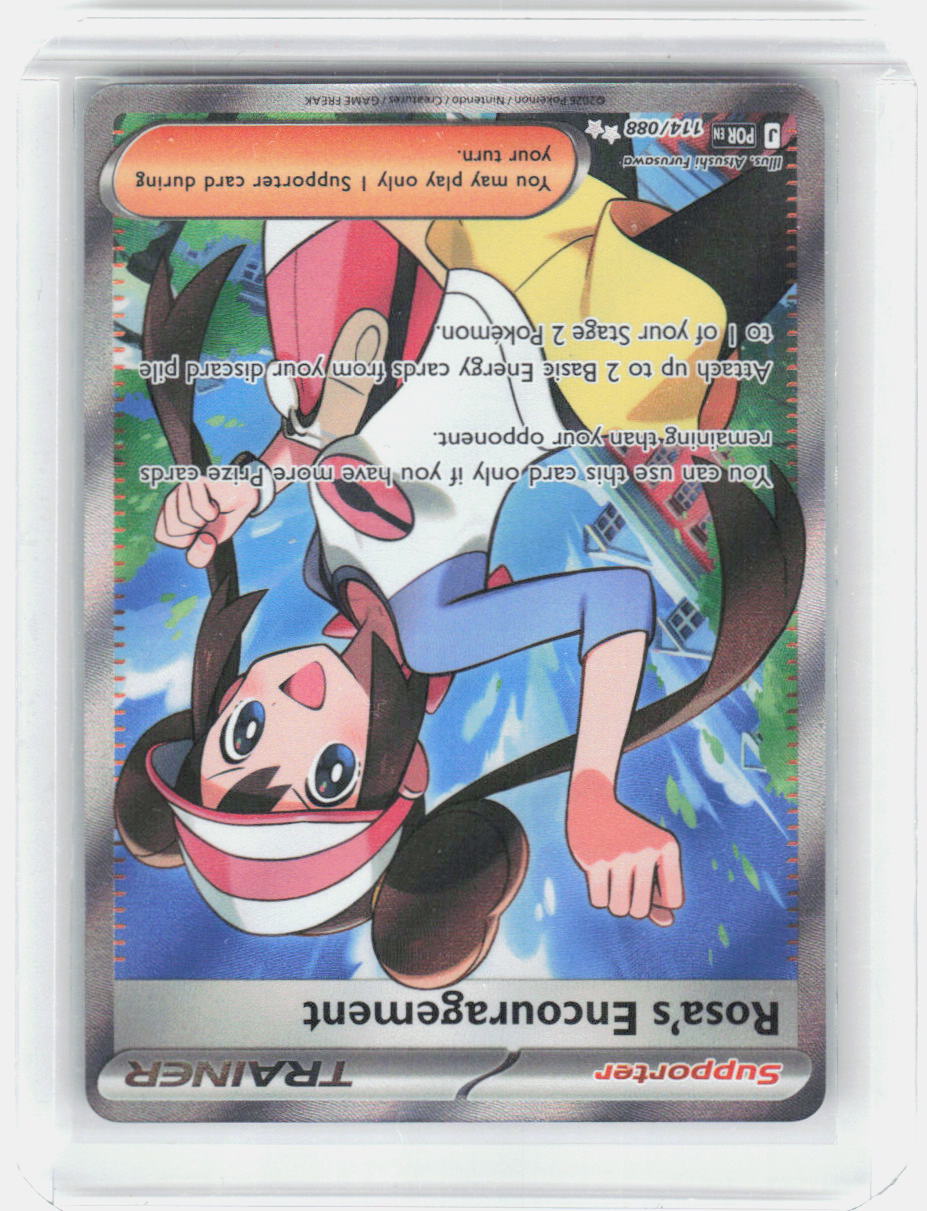 Rosa's Encouragement Holo Ultra Rare ME03: Perfect Order 114/088 NM
