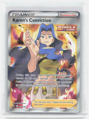 Karen's Conviction (Full Art) Holo Ultra Rare SWSH06: Chilling Reign 193/198 NM