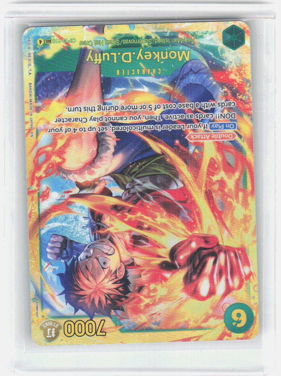 Monkey.D.Luffy (118) Foil SEC Carrying On His Will OP13-118 NM