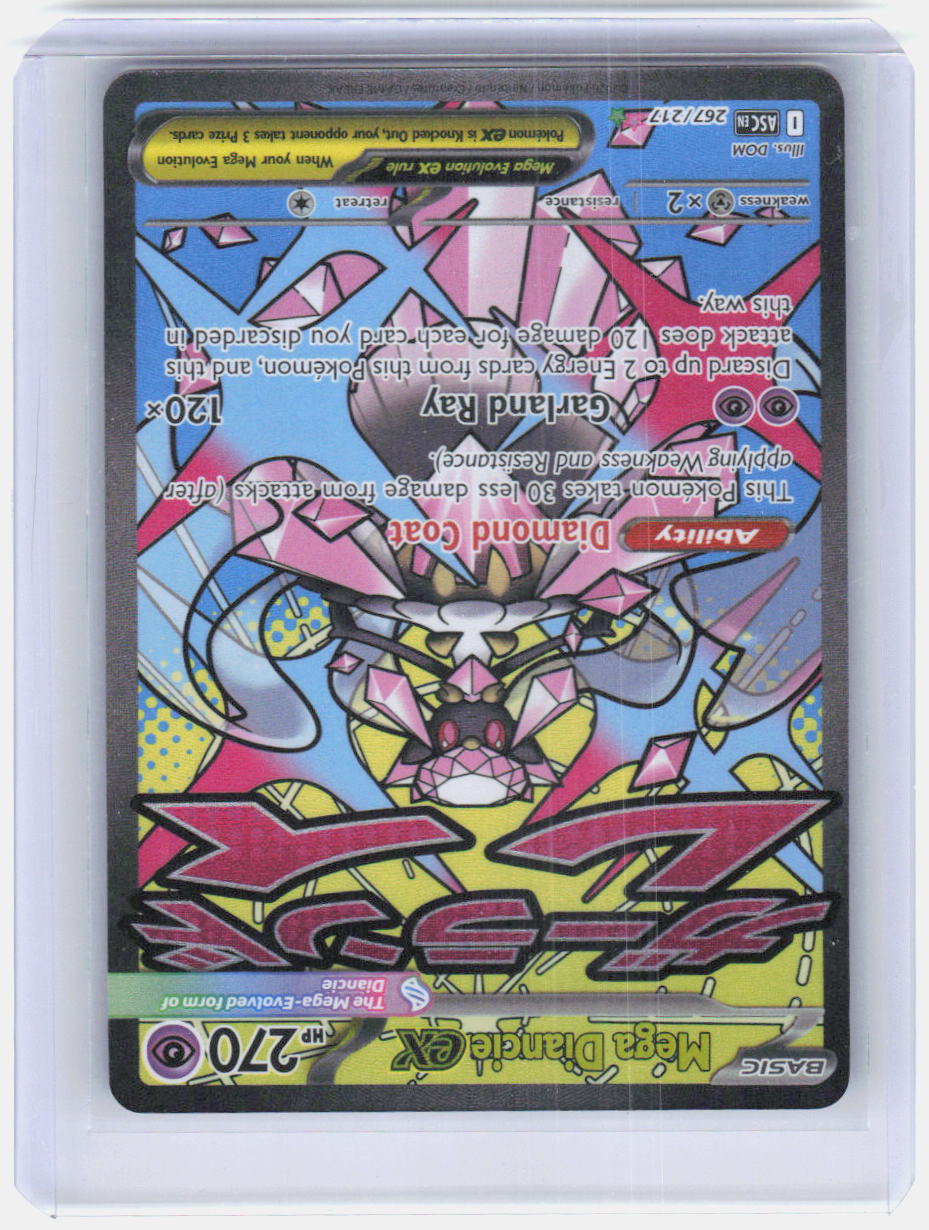 Mega Diancie ex Holo Mega Attack Rare ME: Ascended Heroes 267/217 NM