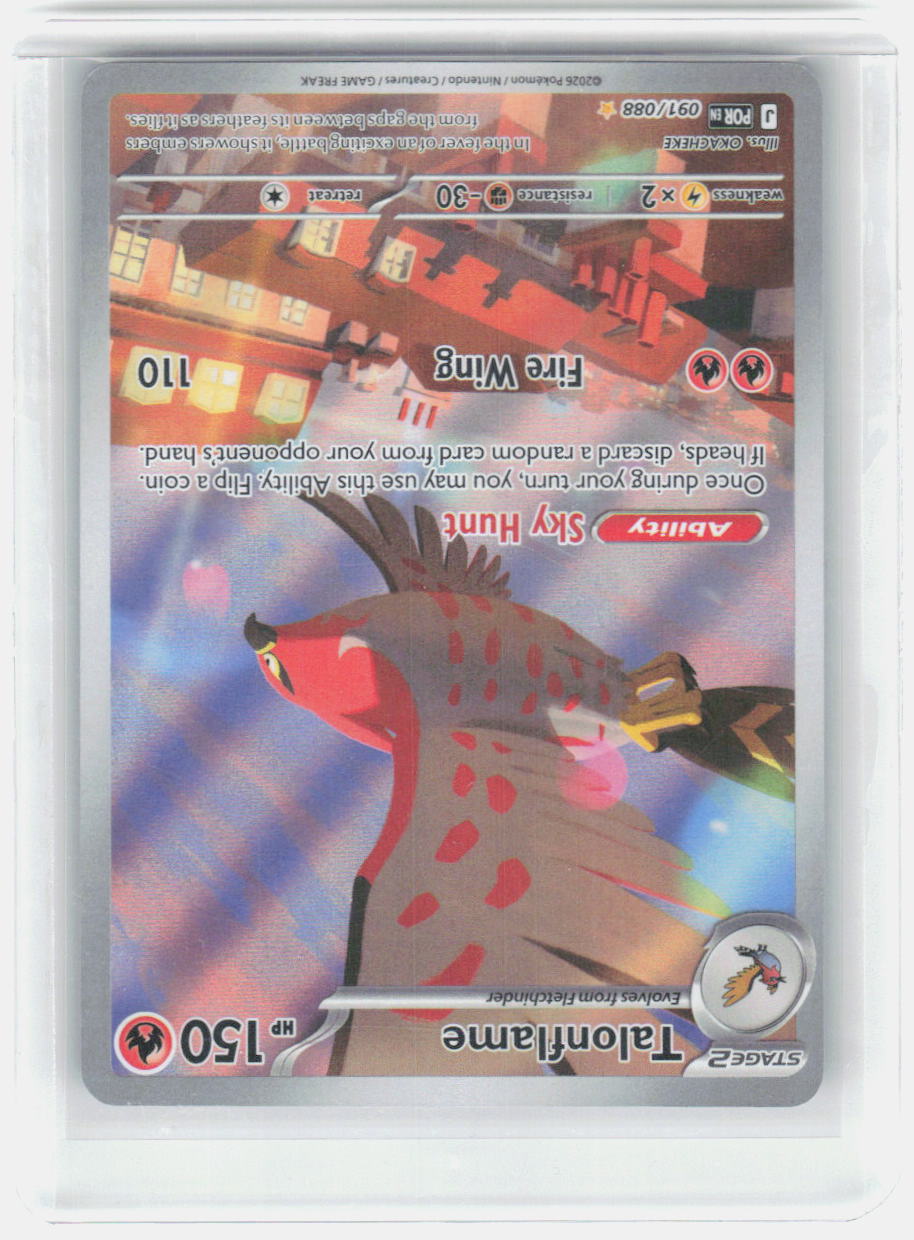 Talonflame Holo Illustration Rare ME03: Perfect Order 091/088 NM