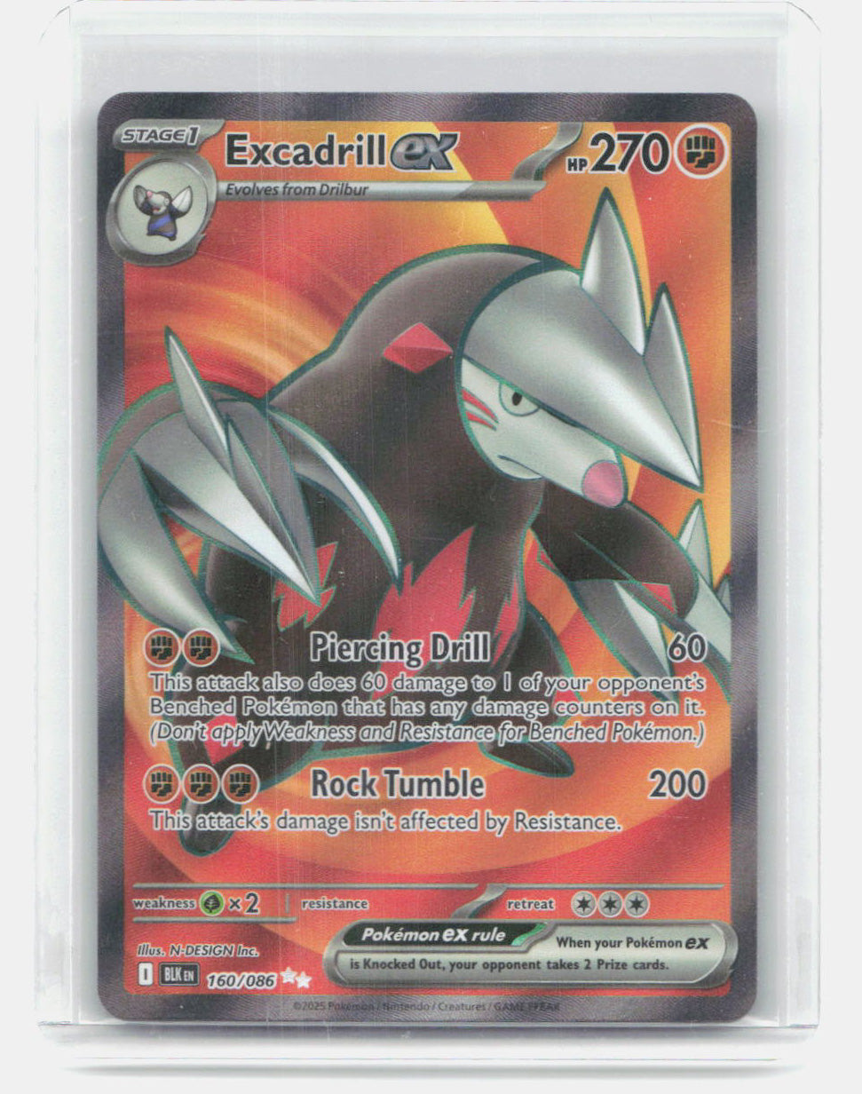 Excadrill ex Holo Ultra Rare SV: Black Bolt 160/086 NM