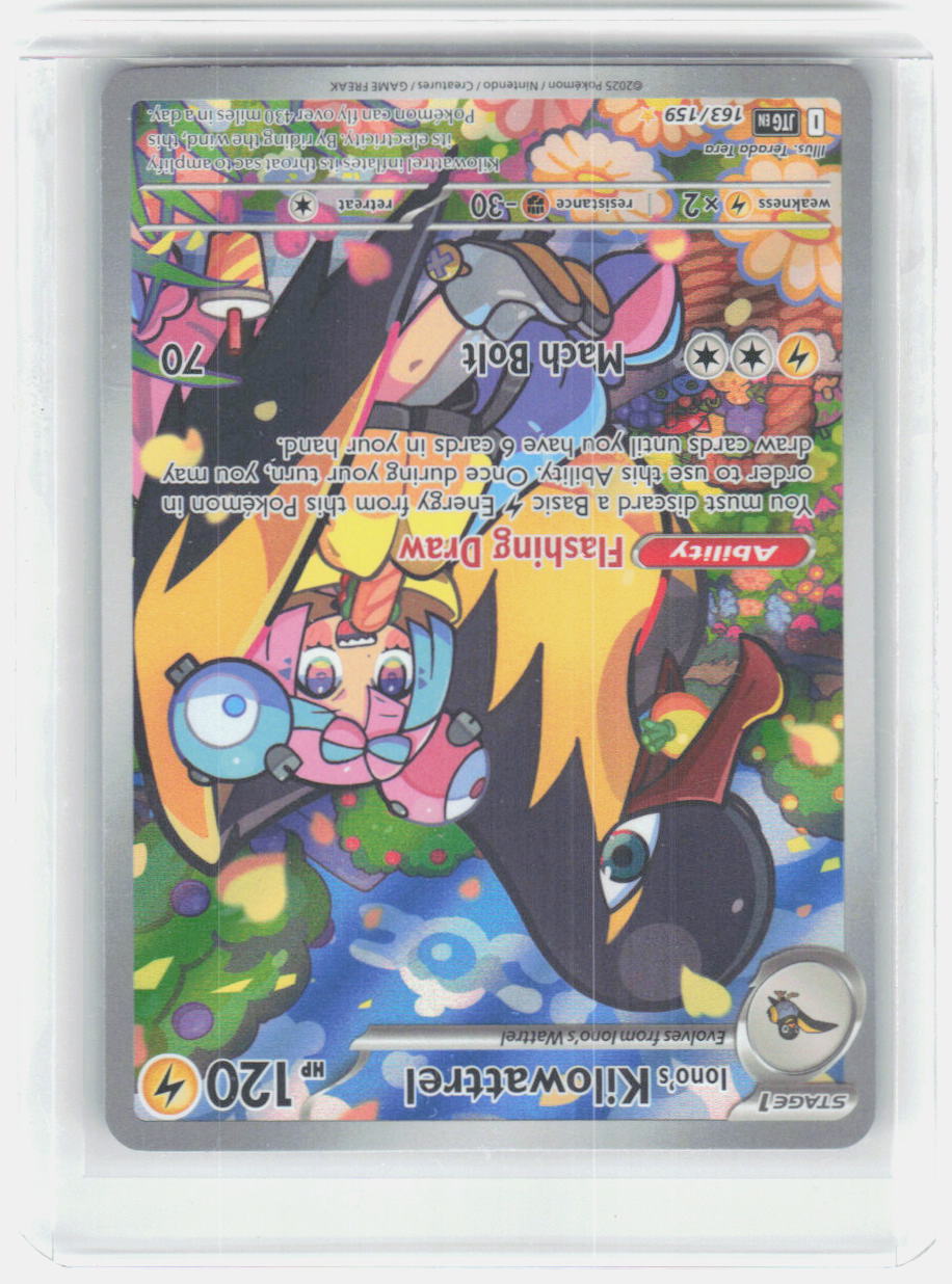 Iono's Kilowattrel Holo Illustration Rare SV09: Journey Together 163/159 NM