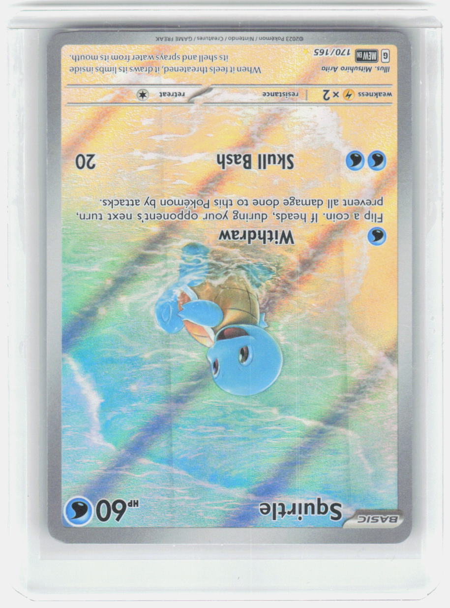 Squirtle Holo Illustration Rare SV: Scarlet & Violet 151 170/165 NM