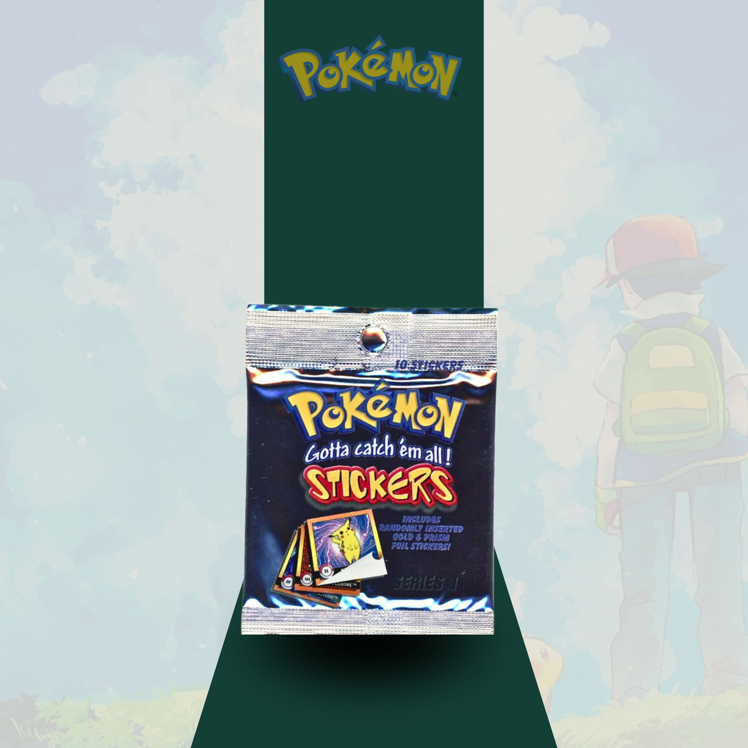 1999 Pokemon Artbox Series 1 Sticker Pack