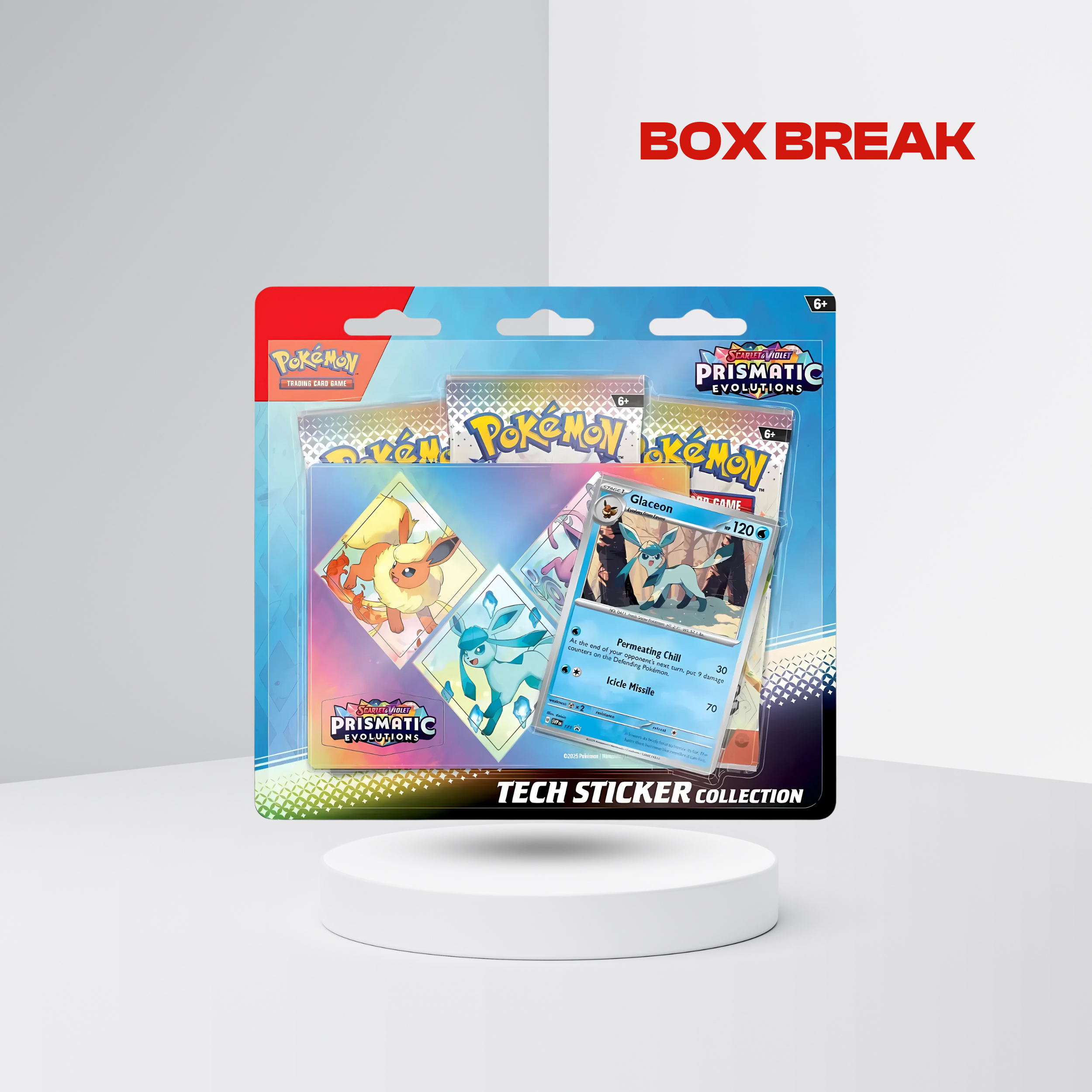 Prismatic Evolutions 3 Pack Blister  (NO LIMIT) RIP & SHIP