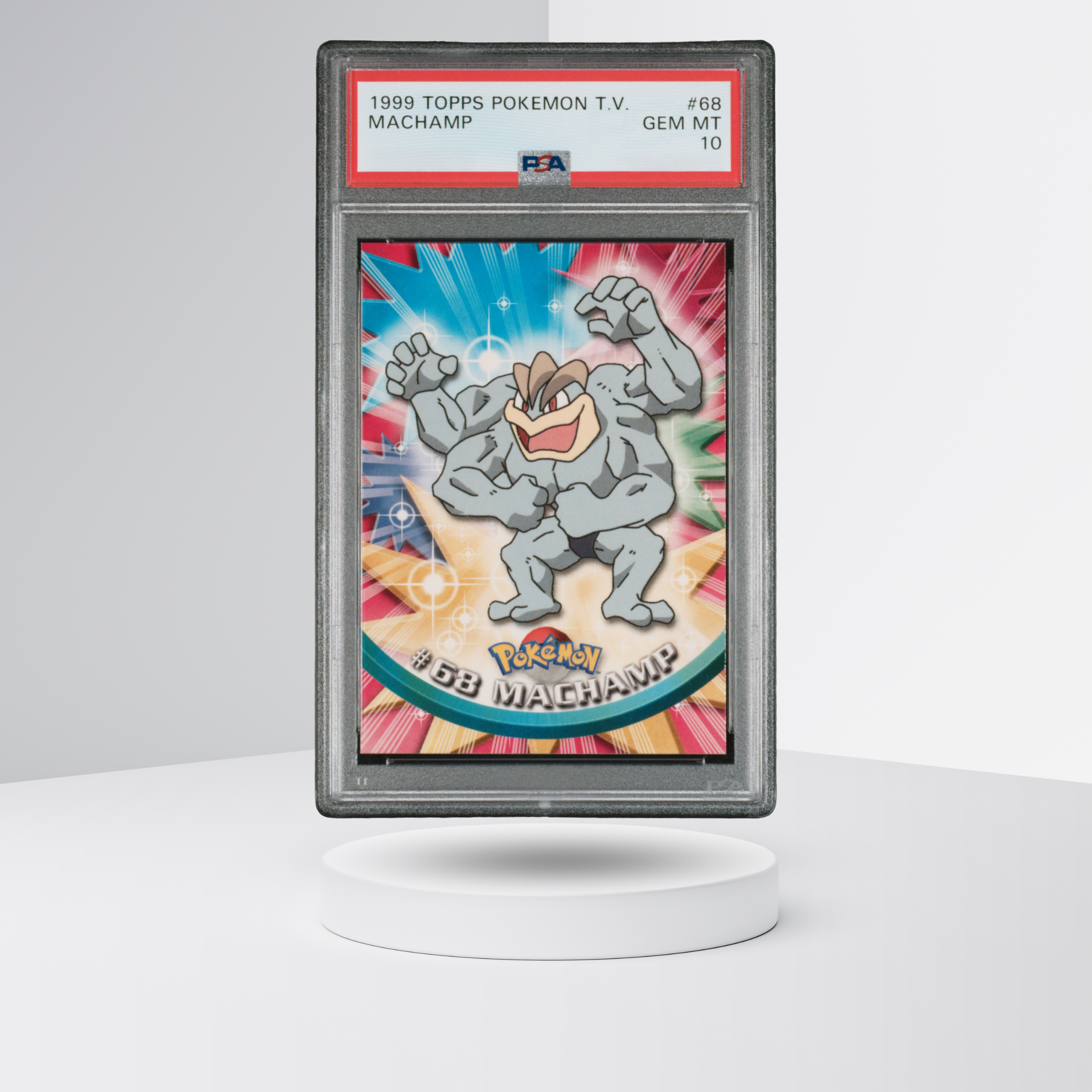 1999 Topps Pokémon TV #68 Machamp PSA 10