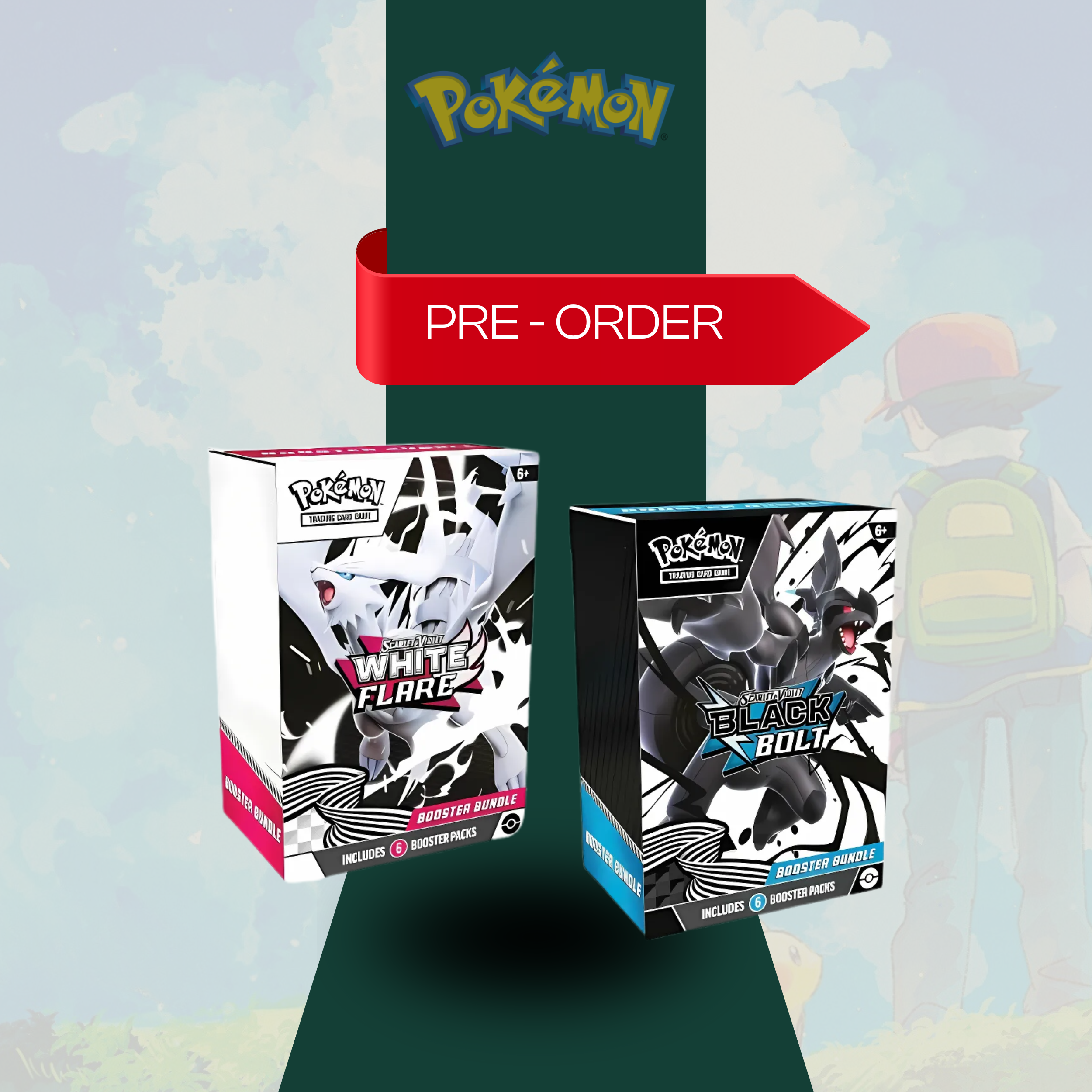 Black Bolt + White Flare Booster Bundles