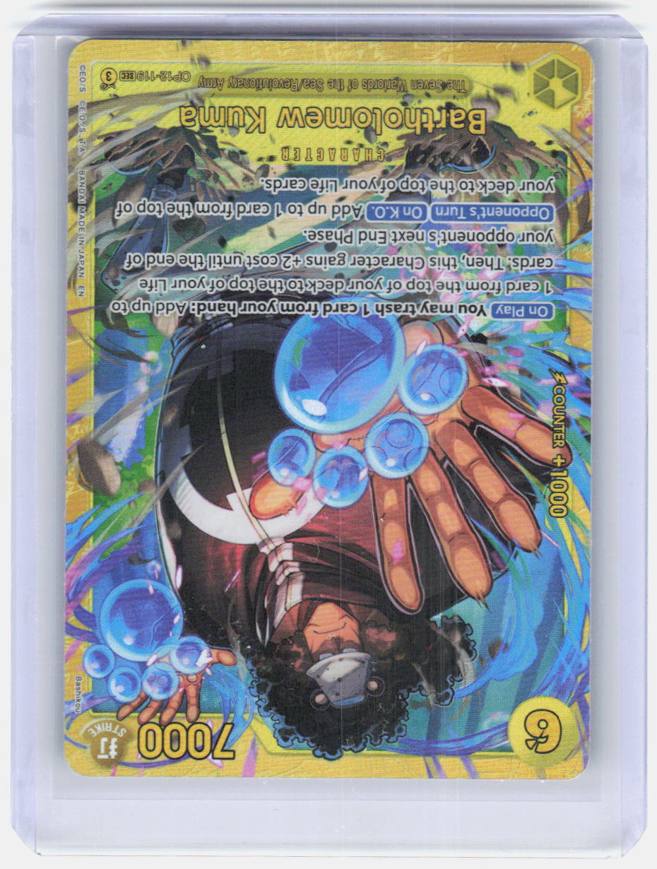 Bartholomew Kuma Foil SEC Legacy of the Master OP12-119 NM