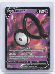 Unown V Holo Ultra Rare SWSH12: Silver Tempest 065/195 NM