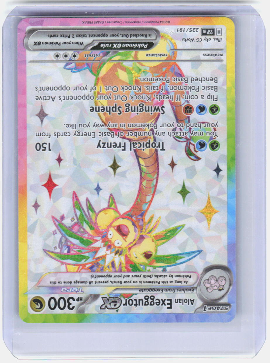 Alolan Exeggutor ex Holo Ultra Rare SV08: Surging Sparks 225/191 NM
