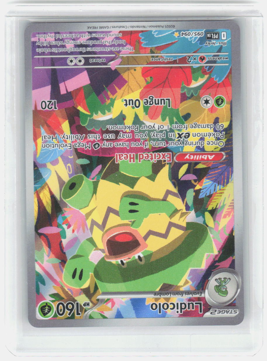 Ludicolo Holo Illustration Rare ME02: Phantasmal Flames 095/094 NM
