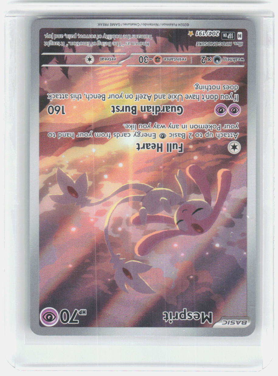 Mesprit Holo Illustration Rare SV08: Surging Sparks 204/191 NM