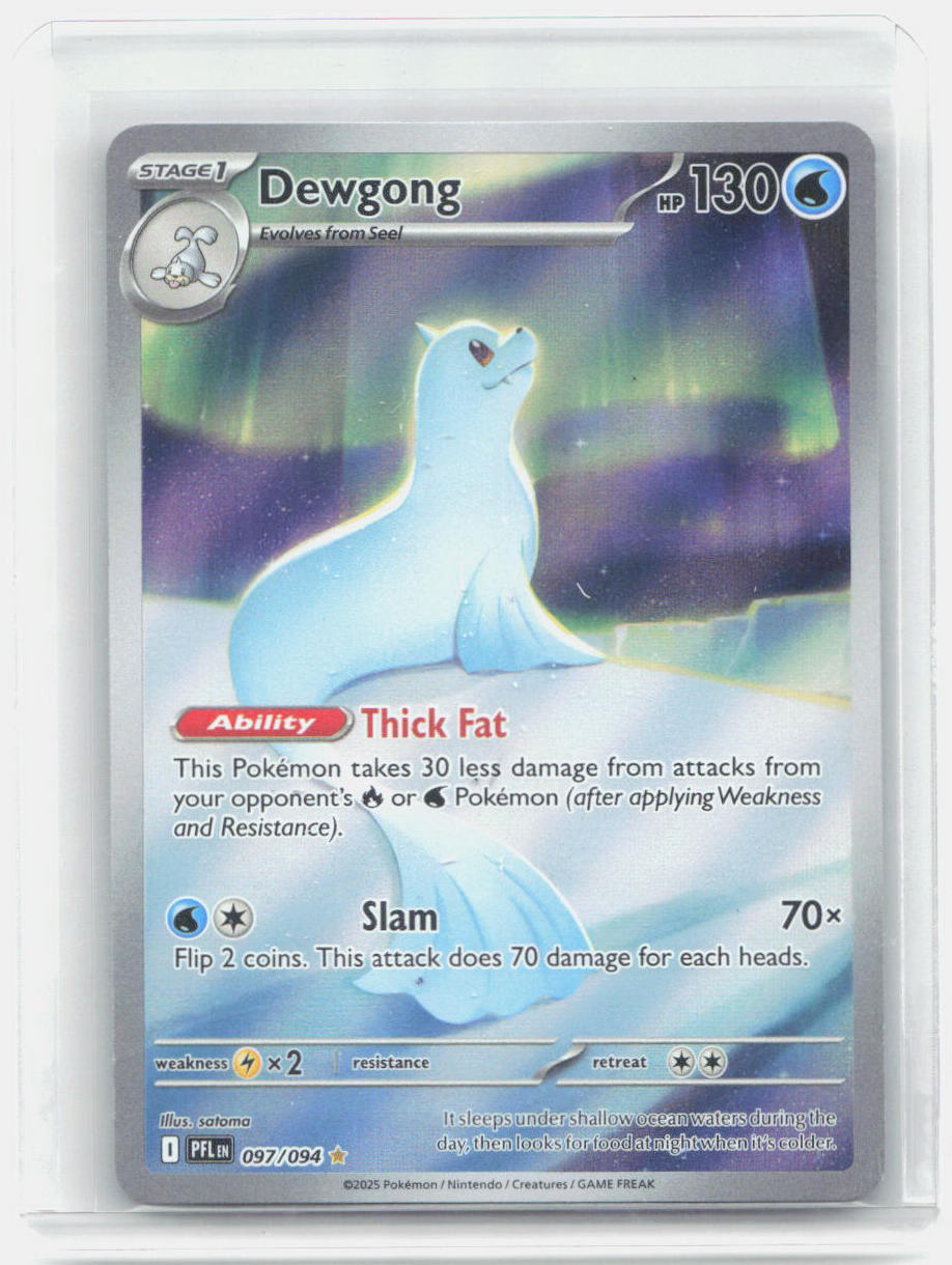 Dewgong Holo Illustration Rare ME02: Phantasmal Flames 097/094 NM