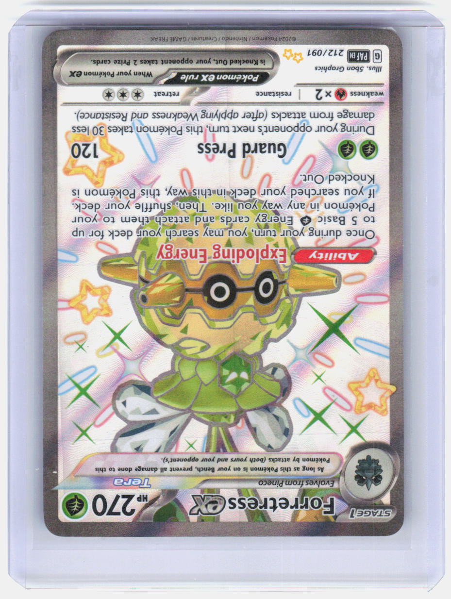Forretress ex Holo Shiny Ultra Rare SV: Paldean Fates 212/091 NM
