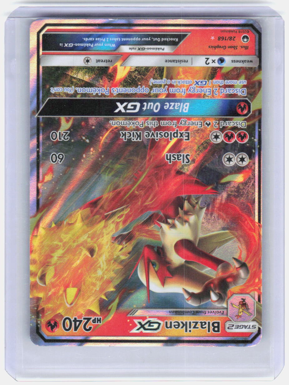 Blaziken GX Holo Ultra Rare SM - Celestial Storm 28/168 NM