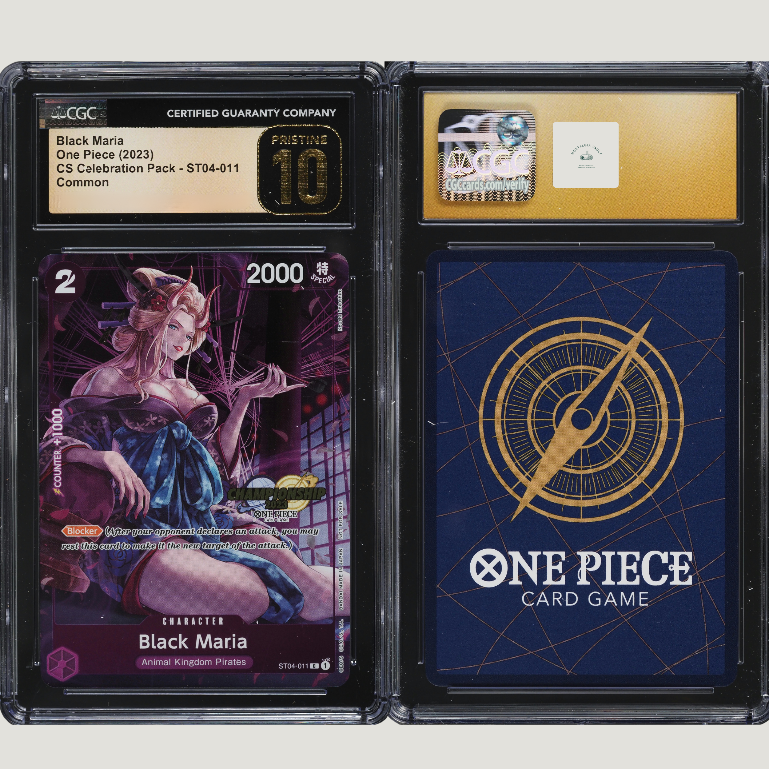 one piece graded card