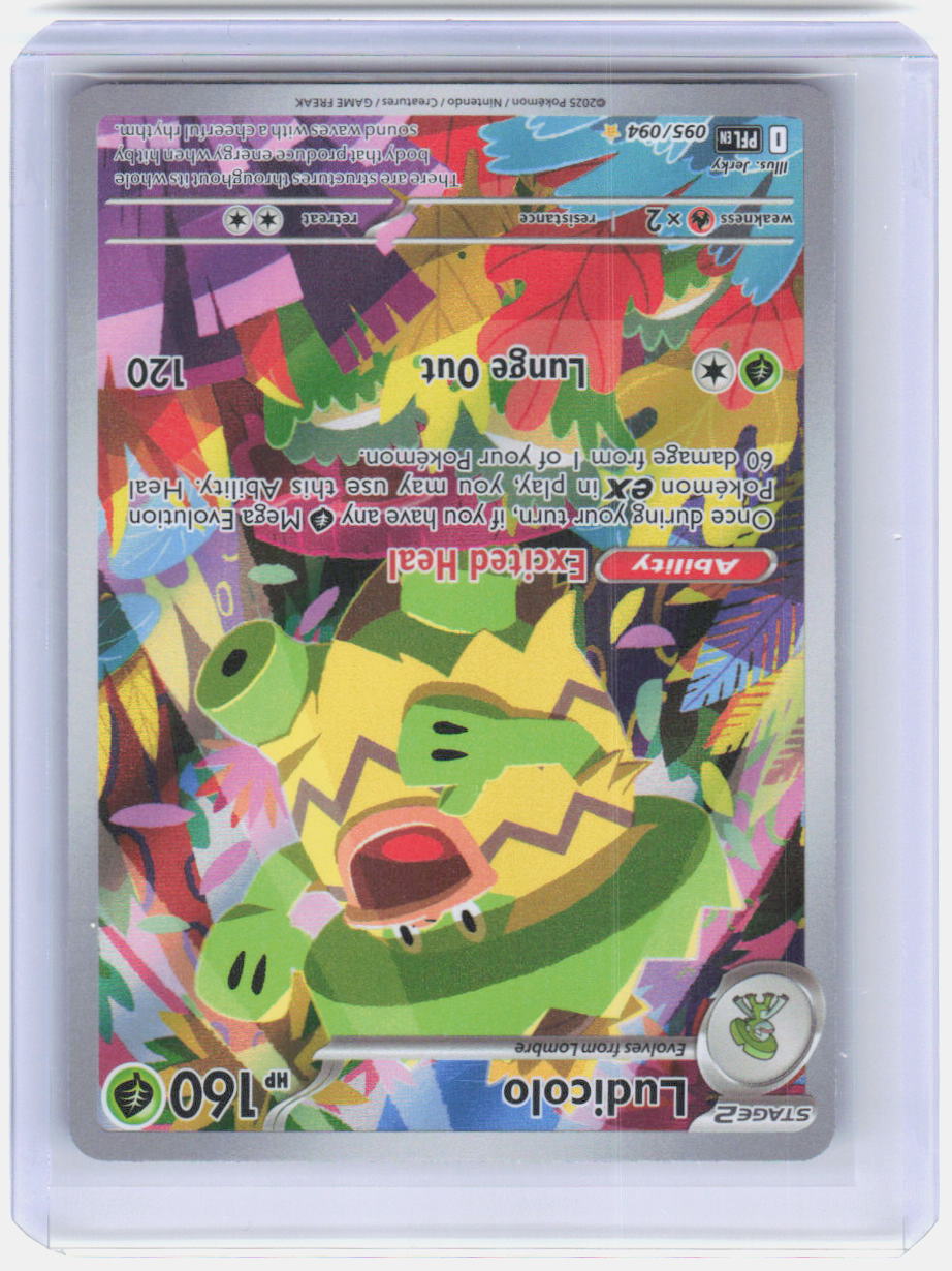 Ludicolo Holo Illustration Rare ME02: Phantasmal Flames 095/094 NM