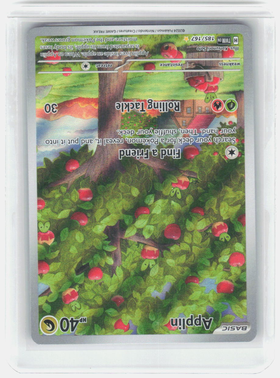 Applin Holo Illustration Rare SV06: Twilight Masquerade 185/167 NM