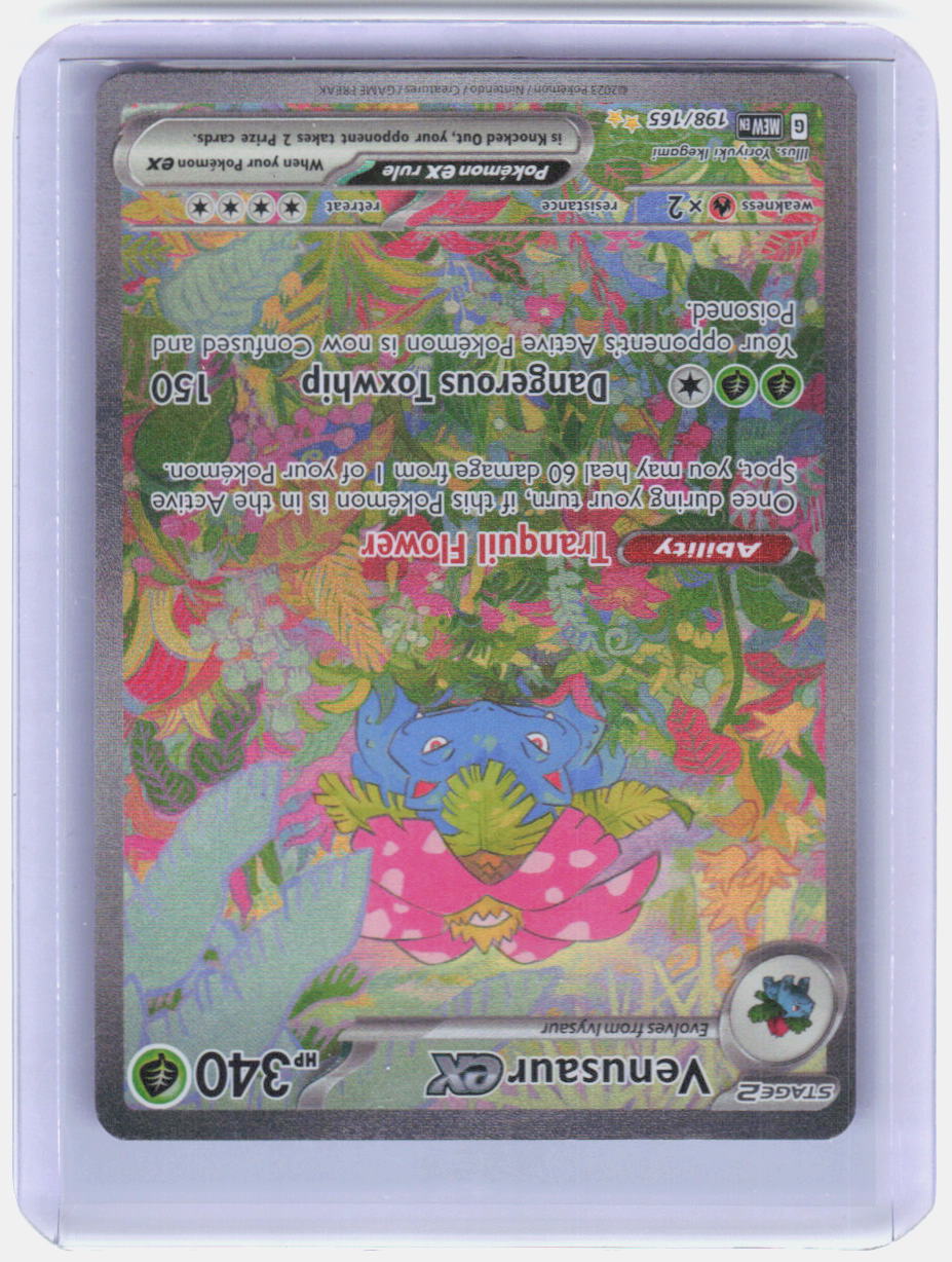 Venusaur ex Holo Special Illustration Rare SV: Scarlet & Violet 151 198/165 NM