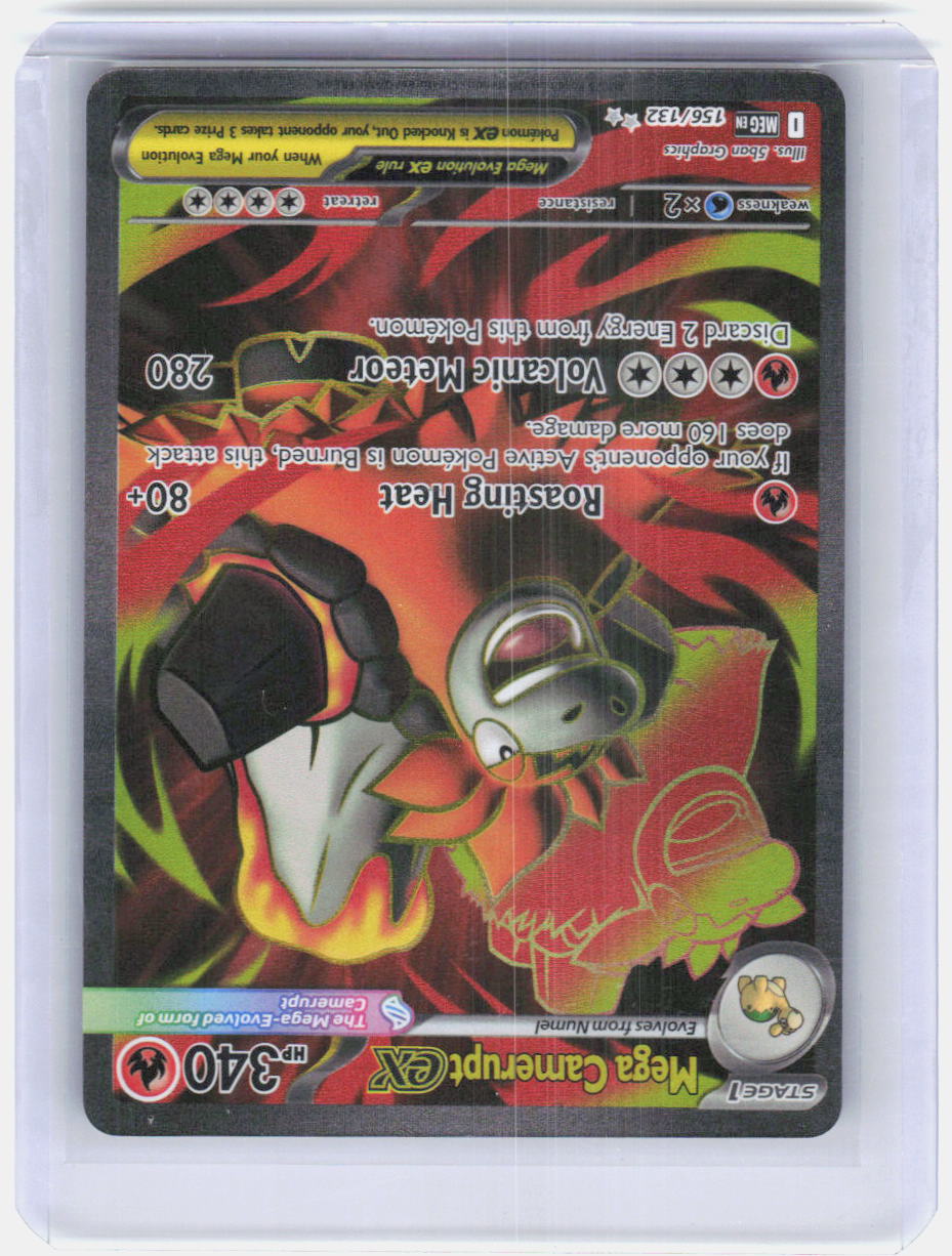 Mega Camerupt ex Holo Ultra Rare ME01: Mega Evolution 156/132 NM