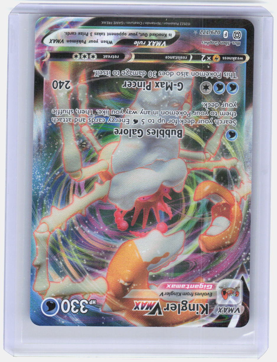 Kingler VMAX Holo Ultra Rare SWSH09: Brilliant Stars 029/172 NM