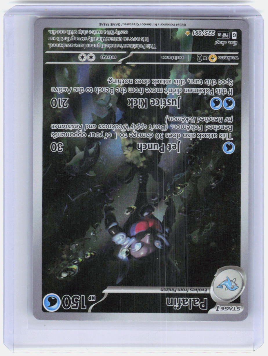 Palafin Holo Illustration Rare SV: Paldean Fates 225/091 NM