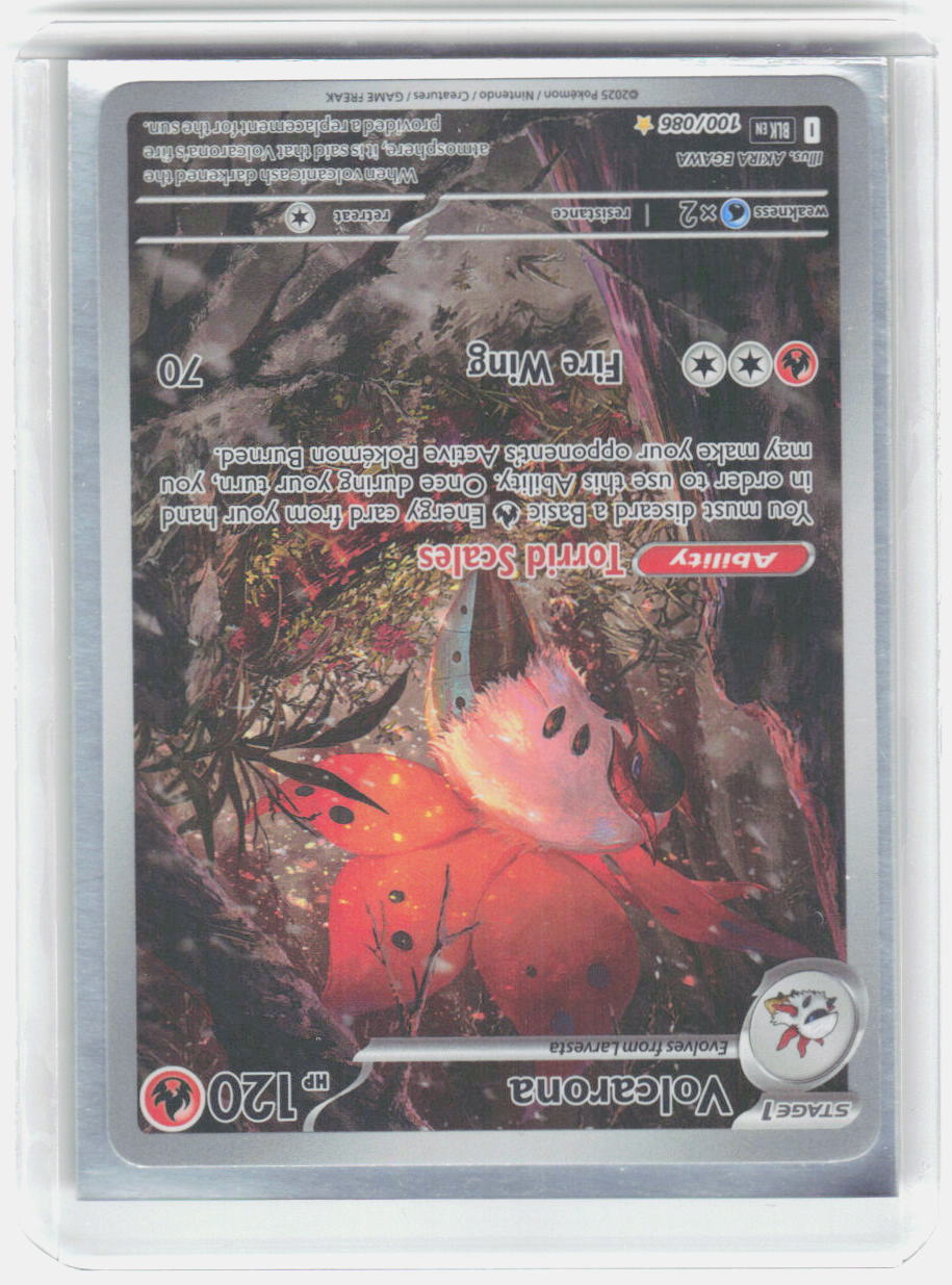 Volcarona Holo Illustration Rare SV: Black Bolt 100/086 NM