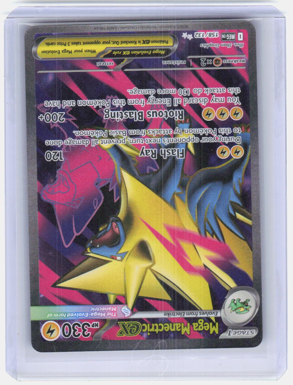 Mega Manectric ex Holo Ultra Rare ME01: Mega Evolution 158/132 NM