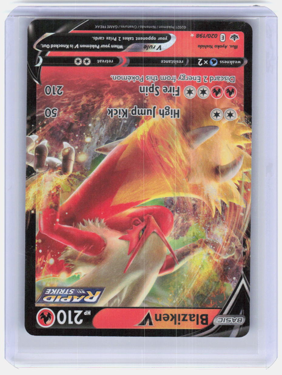 Blaziken V Holo Ultra Rare SWSH06: Chilling Reign 020/198 NM