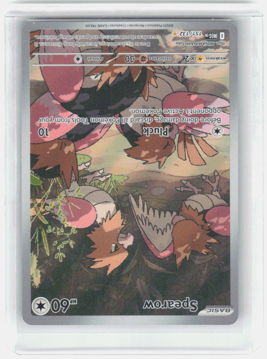 Spearow Holo Illustration Rare ME01: Mega Evolution 151/132 NM