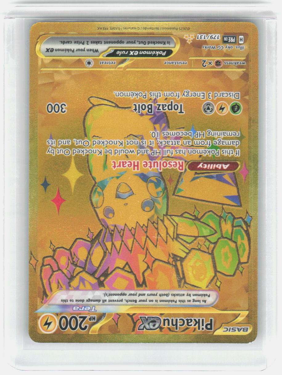 Pikachu ex - Holo Hyper Rare SV08: Surging Sparks 247/191 NM