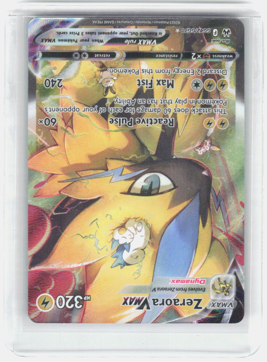 Zeraora VMAX Holo Ultra Rare SWSH: Crown Zenith: Galarian Gallery GG42/GG70 NM