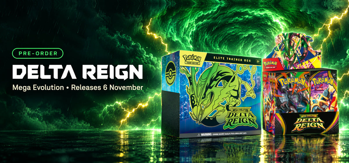 Delta Reign pre-order – Elite Trainer Box and Booster Box, releases 6 November